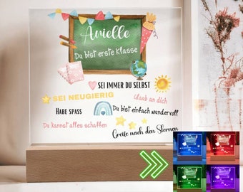 Schulkind 2023 Personalisiertes Geschenk Zum Schulanfang, Spruch für Schulkind Einschulung, Wünsche Einschulung, Geschenk Einschulung