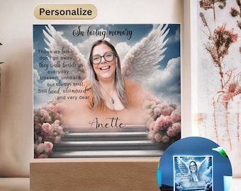 Cadeau commémoratif personnalisé Ceux que nous aimons ne partent pas, cadre commémoratif personnalisé, cadeau de sympathie, souvenir commémoratif de la perte d'un être cher