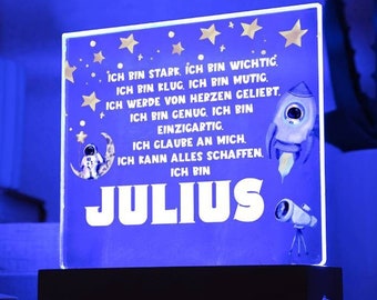 Schulkind 2023 Personalisiertes Geschenk Zum Schulanfang, Ermutigungsgeschenk, Junge Einschulung Spruch, Mutmacher Junge, Einschulung Sohn