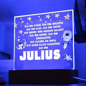 Schulkind 2023 Personalisiertes Geschenk Zum Schulanfang, Ermutigungsgeschenk, Junge Einschulung Spruch, Mutmacher Junge, Einschulung Sohn