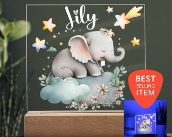 Night Light Personalized Cute Animals, Baby Gift Birth, Animal Night Light, Toddler Light, Baby Room Lights, Personalized Night Light