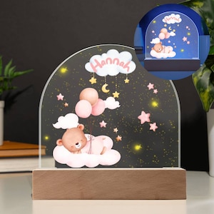 Baby Night Light Personalized, Nursery Decor, Baby Shower Gift Personalized, Nursery Gift For Newborn, Baby Shower Gift, Newborn Gift