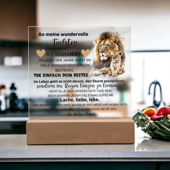 Yilousy Kompaktspiegel Als Tochter-Geschenk – Roségold, Doppelseitig, Mit Personalisierter Botschaft