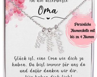 Personalisiertes Geschenk An Oma, Unsere Oma, Originelle Geschenkidee für Oma, Weihnachstgeschenk Von Enkelkindern An Oma, Beste Omi