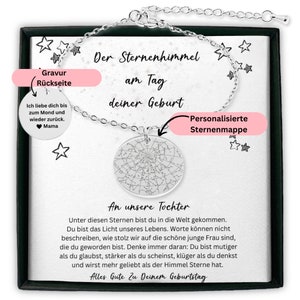 Personalisiertes Geschenk Zum Geburstag Tochter, Armband Mit Gravur Geburtstag, Tochter 18. Geburtstag, Eltern An Tochter
