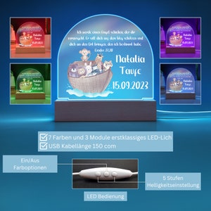 Geschenk Zur Taufe Personalisiert, Taufgeschenk Mädchen, Bibelspruch Taufe Geschenk, Taufgeschenk Von Patin, Taufgeschenk Junge image 6