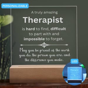 Therapist Christmas Gift, Therapist Leaving Retirement Gift, Therapist Gift For Him Her, Therapist Thank You Gift, Therapist Gift