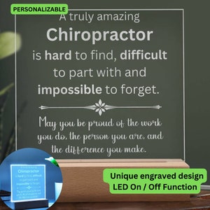Chiropractor Gifts, A Truly Amazing Chiropractor, Chiropractor Appreciation Gift, Chiropractor Thank You Leaving Gift, Chiropractor Gifts