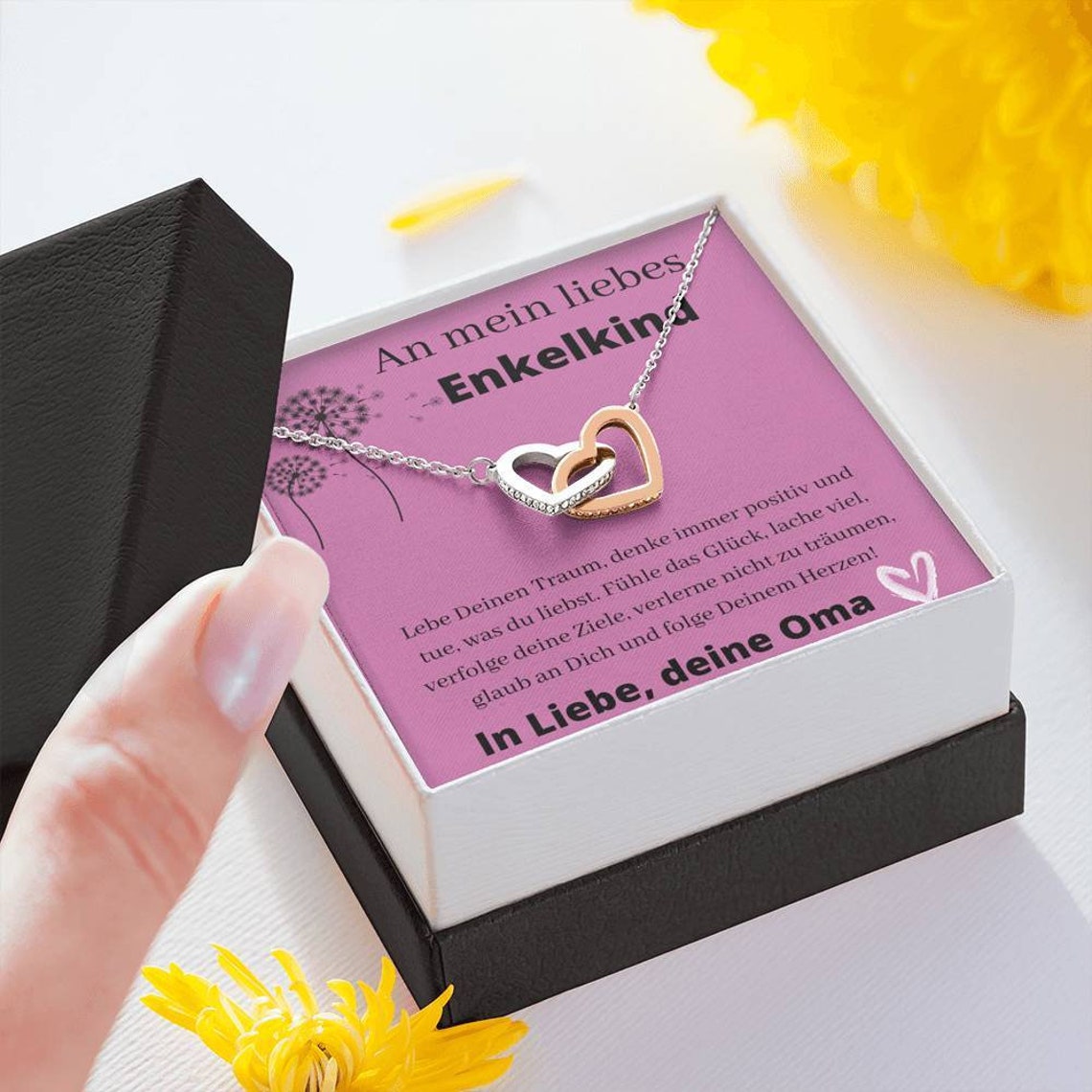 An mein Enkelkind Kette Herz 925 Enkelkind Geschenk 18 - Etsy.de
