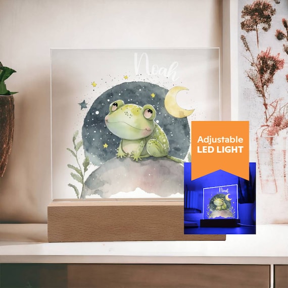 Luce Notturna Bambini Personalizzabile Con Nome - Lampada Animale USB, Regalo Per Neonato E Compleanno - Foto 12