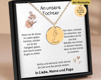 Geschenk An Tochter Von Eltern, Tochter Weihnachtsgeschenk, Geburtstagsgeschenk Tochter Von Mama Und Papa, Besonderes Geschenk An Tochter