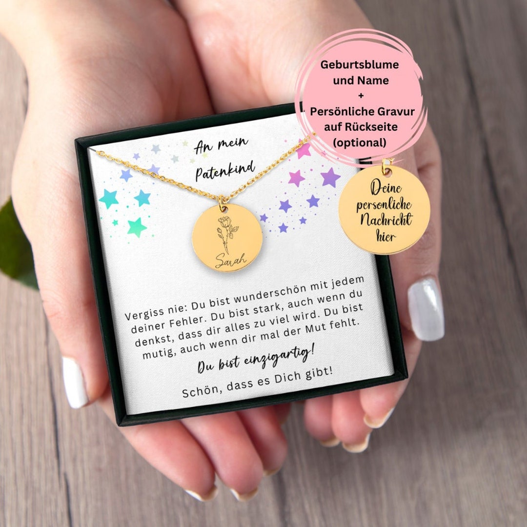 An Mein Patenkind Geschenk Patenkind Patin Personalisierte Etsy