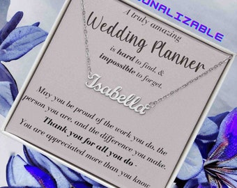 Hochzeitsplaner Personalisiertes Geschenk, Hochzeitsplaner Benutzerdefinierte Namenskette, Hochzeitsplaner Geschenke, Hochzeitsplaner Wertschätzung Danke Geschenke