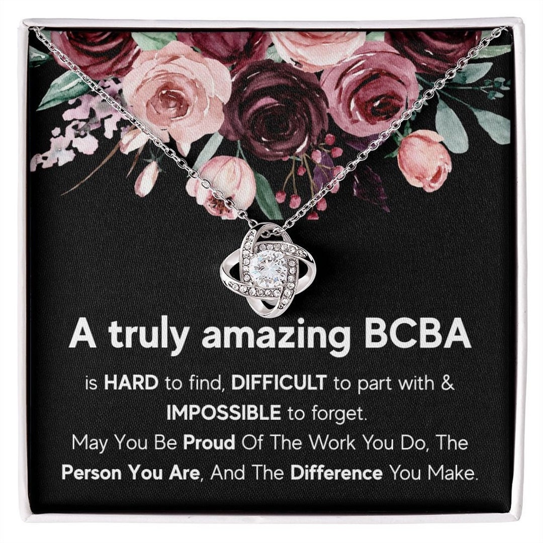 BCBA Gift Necklace Board Certified Behavior Analyst Gifts - Etsy