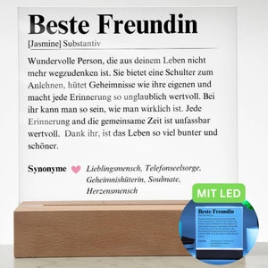 Geschenk Für Die  Beste Freundin Personalisiert, Herzensmensch, Personalisiertes Geschenk An Beste Freundin, Beste Freundin Definition Duden