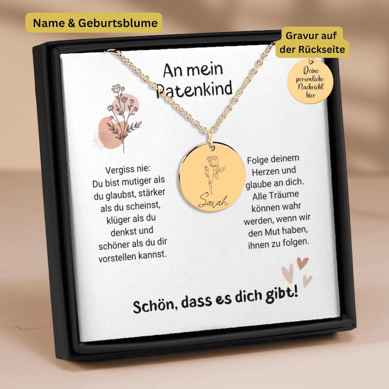 a necklace with a picture of a woman on it
