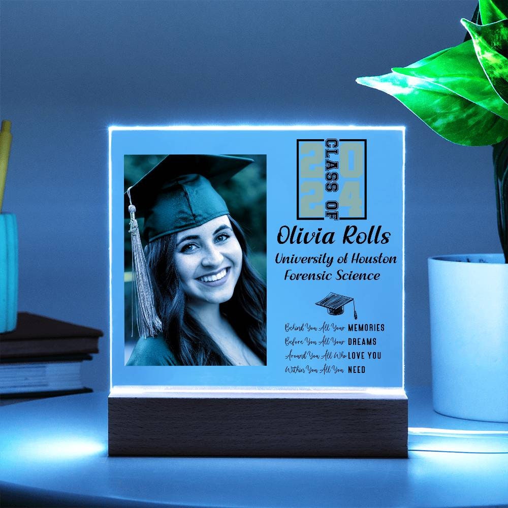 Grad Plaque Graduation Plaque, Custom Grad Gift Acrylic Plaque Class of 2024 ...