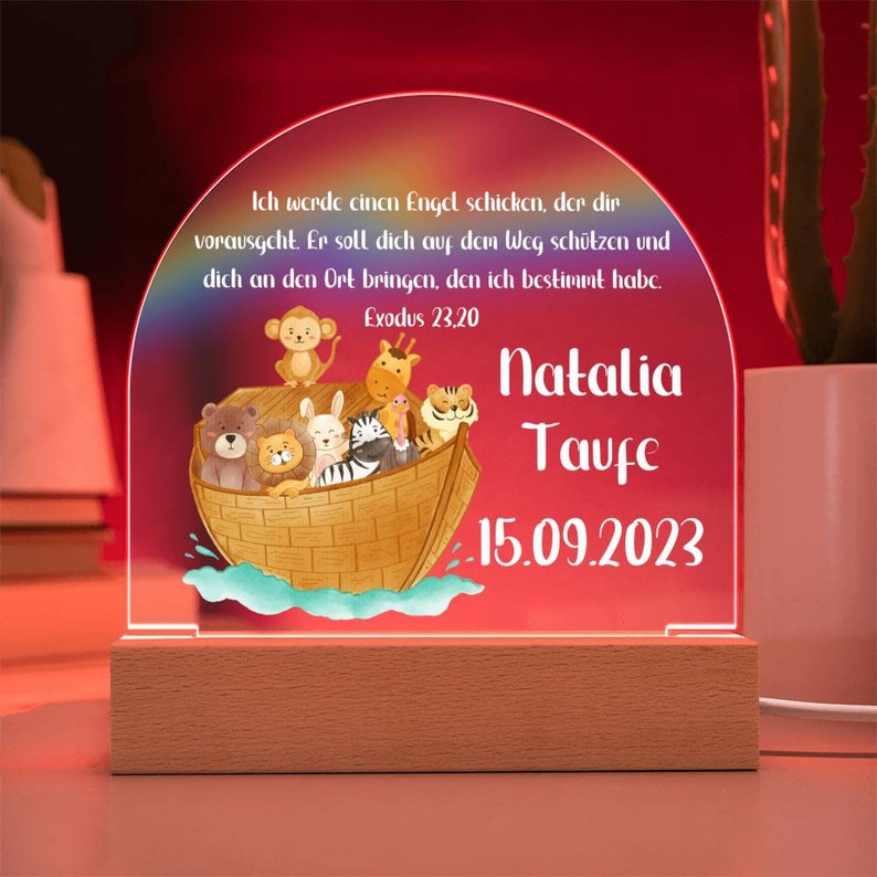 Geschenk Zur Taufe Personalisiert, Taufgeschenk Mädchen, Bibelspruch Taufe Geschenk, Taufgeschenk Von Patin, Taufgeschenk Junge image 8
