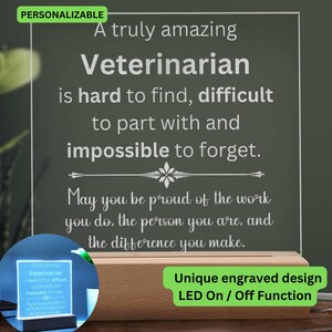 A Truly Amazing Veterinarian, Male Veterinarian Appreciation Gift, Female Veterinarian Thank You Gift, Veterinarian Christmas Gift