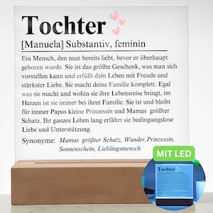 Tochter Geschenk Zum Umzug, Neue Wohnung Tochter Geschenk, Kind Liebe Herzensmensch, Tochter Erinnerung Eltern, Tochter Auszug