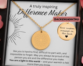 Difference Maker Gift, Leader Coach Personalized Teacher Gifts, Teacher Personalized Gifts For Volunteer Mentor Instructor, Female Leader