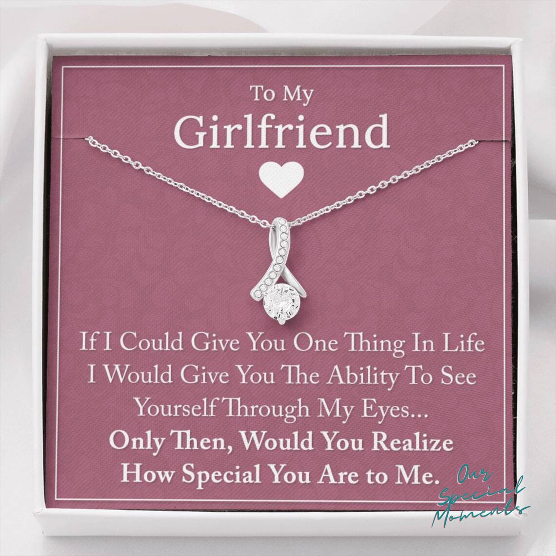 To My Girlfriend Necklace Special Necklace for Girlfriend Etsy