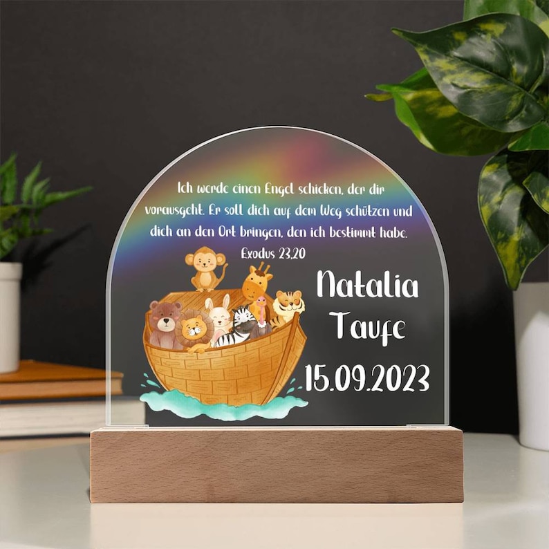 Geschenk Zur Taufe Personalisiert, Taufgeschenk Mädchen, Bibelspruch Taufe Geschenk, Taufgeschenk Von Patin, Taufgeschenk Junge image 10