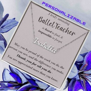 Ballet Teacher Personalized Gift, Ballet Teacher Appreciation Gift, Ballet Teacher Leaving Gift, Ballet Teacher Birthday Christmas Gift
