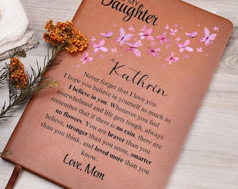 Cuaderno de notas personalizado para regalar a tu hija, regalos personalizados de mamá para tu hija, regalo de recuerdo para tu hija, regalo especial de mamá para tu hija