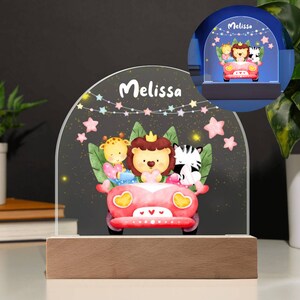 Baby Night Light Personalized, Baby Boy Newborn Acrylic LED, Baby Shower Gift Personalized, Baby Girl Night Light, Baby Room Decor