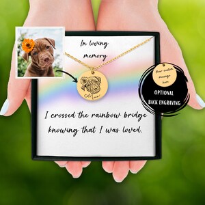 Personalized Dog Memorial Necklace, Custom Pet Jewelry, Dog Name Necklace, Custom Dog Memorial Gift, Mom Dog Loss, Dog Loss Friend Support