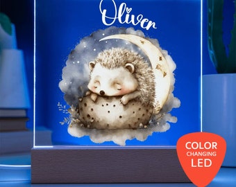 Cute Animal Nursery Night Light para bebé, regalo de 1er cumpleaños personalizado para niña recién nacida, primer cumpleaños de bebé, segundo cumpleaños