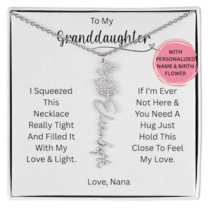 Granddaughter Gifts From Nana, Granddaughter Sentimental Gift From Nana, Granddaughter Christmas Birthday Gifts, Granddaughter Keepsake Gift