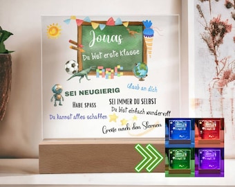 Schulkind 2023 Personalisiertes Geschenk Zum Schulanfang, Junge Einschulung Spruch, Geburtstagsgeschenk Junge, Ermutigungsgeschenk