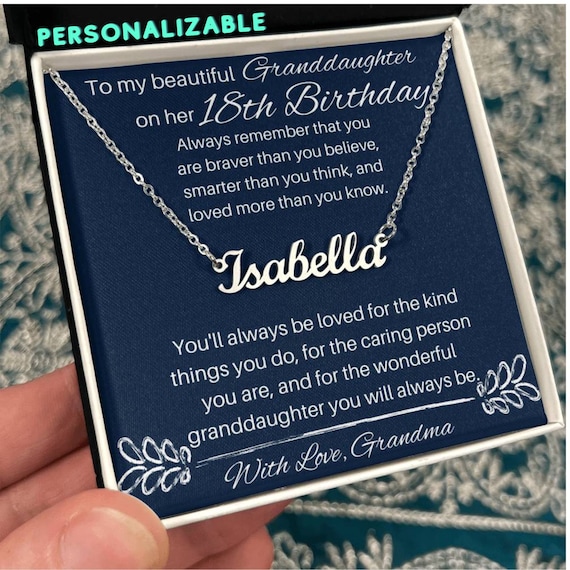 Gifts for on sale granddaughter's 18th birthday