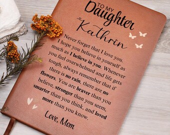 Diario personalizado para hija, regalo personalizado para mi hija, regalos sentimentales para hija, cuaderno personalizado para hija
