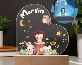 Personalisiertes Babygeschenke Nachtlicht, Nachtlicht Kinder, Geschenk Geburt, Babygeschenk Geburt, Geschenk Geburt Mädchen,Geburtsgeschenke