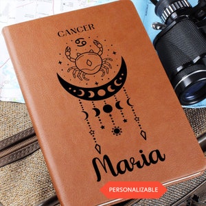 Cancer zodiac Gift, Cancer Astrology Journal, Zodiac Manifestation, Astrology Gifts For Her, Zodiac Sign Journal,Astrology Diary,Zodiac Gift