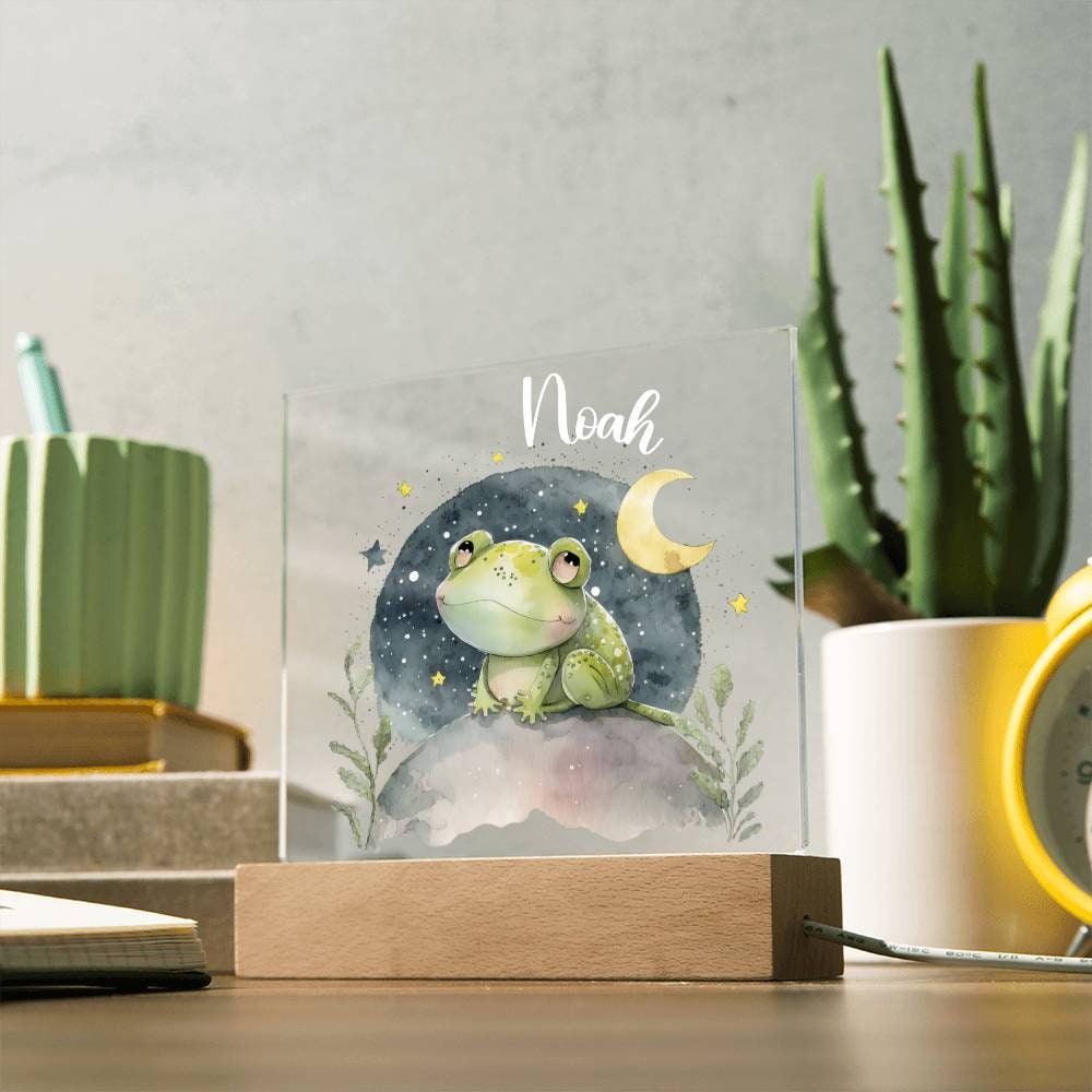 Luce Notturna Bambini Personalizzabile Con Nome - Lampada Animale USB, Regalo Per Neonato E Compleanno - Foto 10