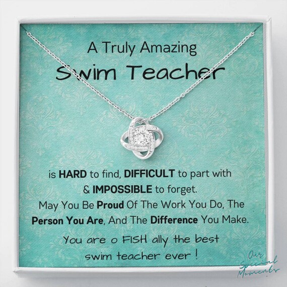 Love Knot Cadeau De Professeur De Natation Pour Les Femmes - Etsy France