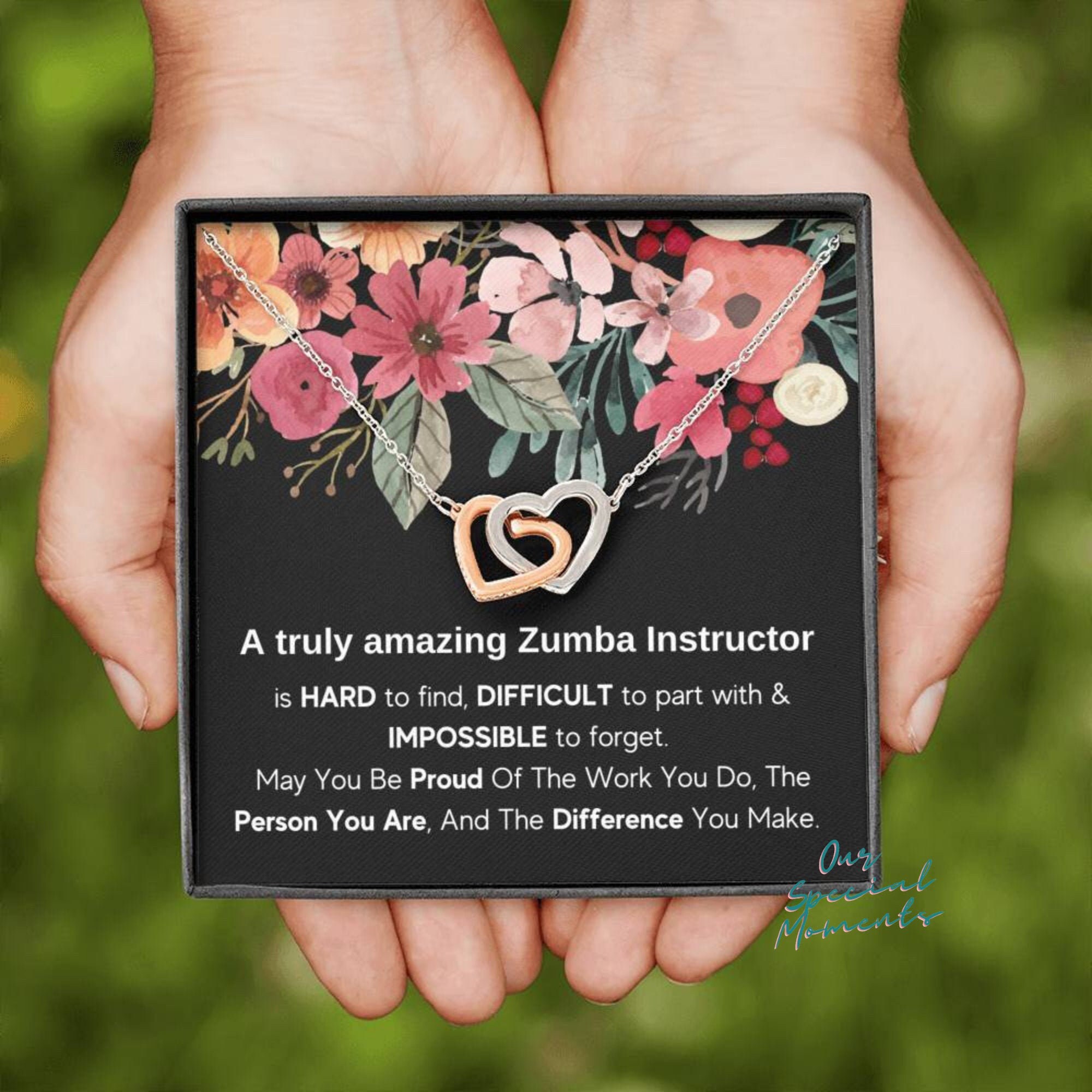 Interlocking Hearts Zumba Instructor Gift Zumba Instructor Etsy