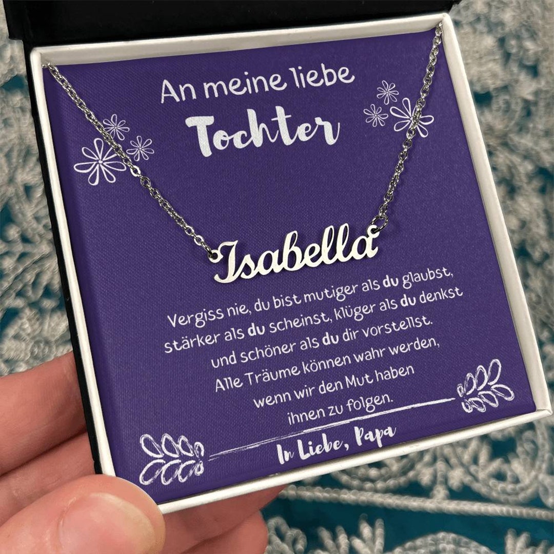 Vater Tochter Halskette Mit Gravur - Emotionales Geschenk Für Besondere Momente