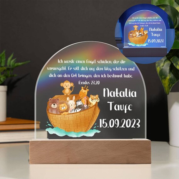 Geschenk Zur Taufe Personalisiert, Taufgeschenk Mädchen, Bibelspruch Taufe Geschenk, Taufgeschenk Von Patin, Taufgeschenk Junge