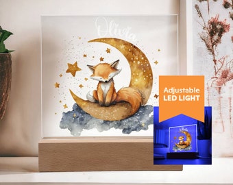 Personalized Animal Night Light, Children's Light Baby Gift, Cute Baby Birth Gifts, Children Room Lights, Personalized Night Light,