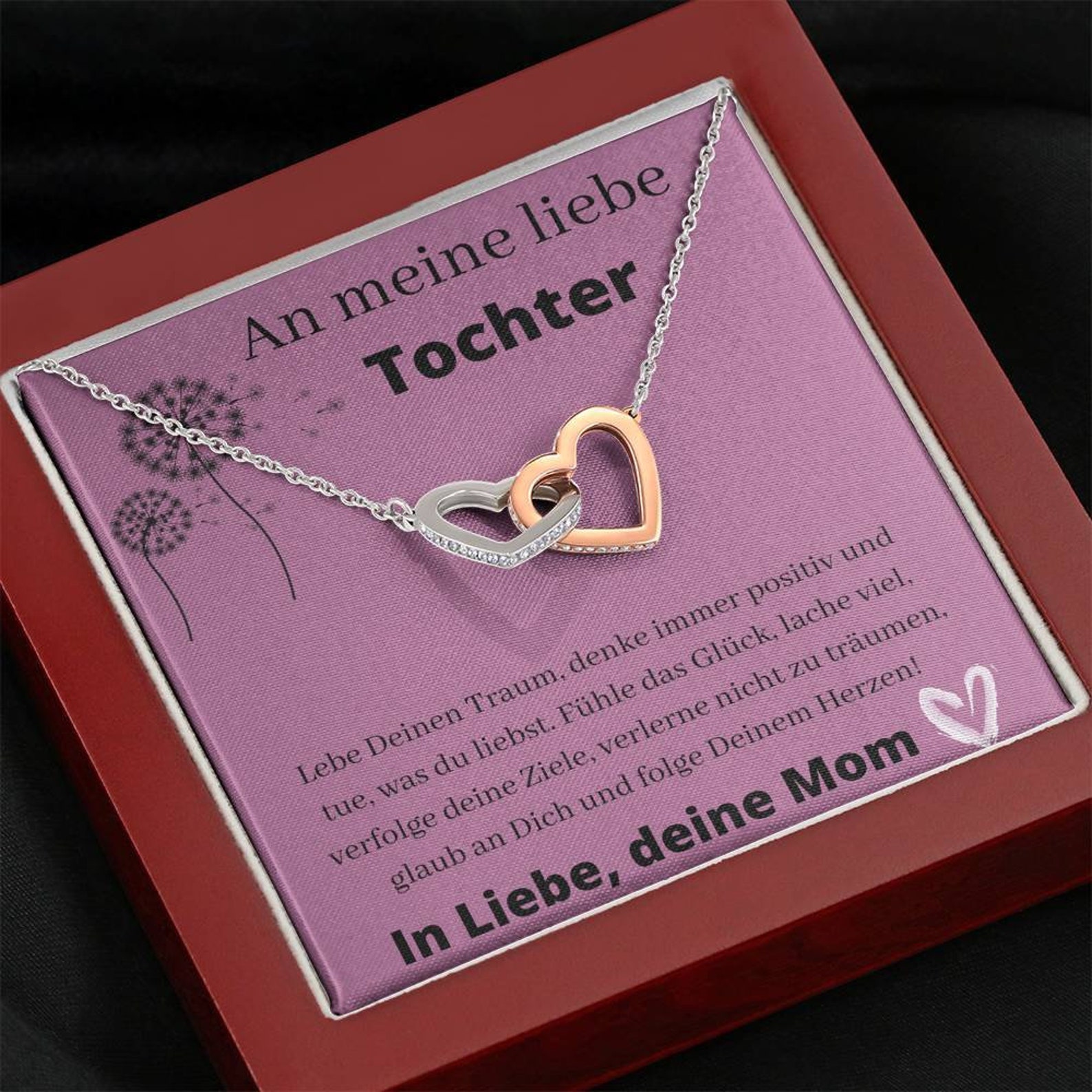 Mutter Tochter Kette Herz 925 Mutter Tochter Geschenk 18 Etsy