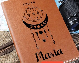 Pisces Zodiac Constellation Journal, Manifestation Journal, Astrology Gifts, Pisces Zodiac Gift, Zodiac Sign Gift, Astrology Diary