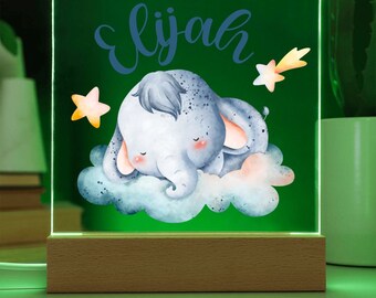 Nachtlicht Personalisiert Mit Namen, LED Nachtlicht Baby, Nachtlampe Für Kinder, Tiere LED Nachtlicht Für Kinder, Babygeschenk Geburt