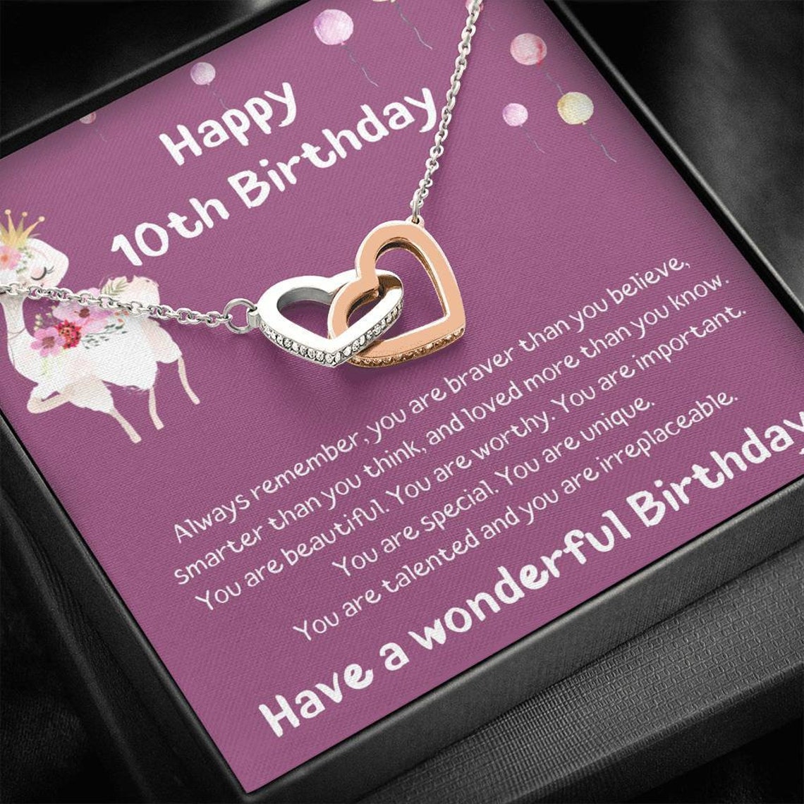 10th Birthday Girl Jewelry Gift for Little Girl Turning 10 - Etsy UK