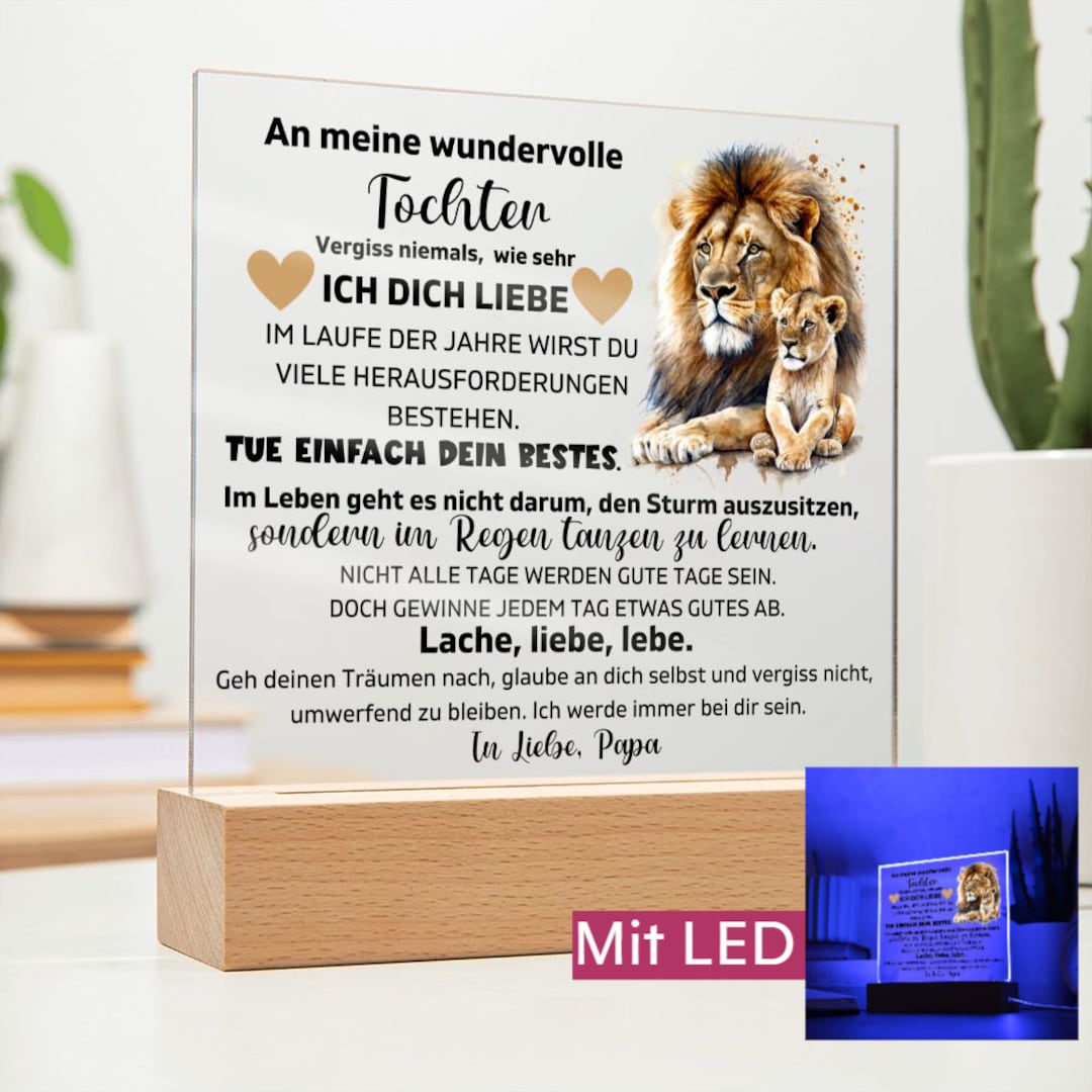 Yilousy Kompaktspiegel Als Tochter-Geschenk – Roségold, Doppelseitig, Mit Personalisierter Botschaft