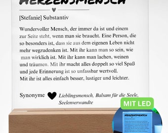 Herzensmensch Definition, Geschenk Besonderer Mensch, Herzensmensch Definition, Lieblingsmensch, Geschenke Geburtstag Weihnachten